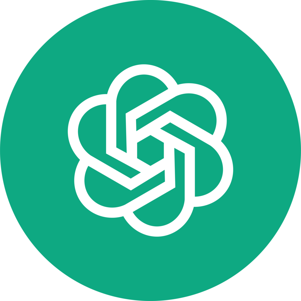 open AI logo circular